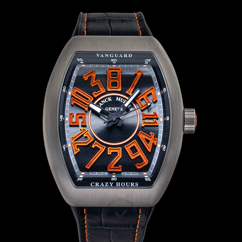 Franck Muller Vanguard Crazy Hours Black Dial Men's Watch