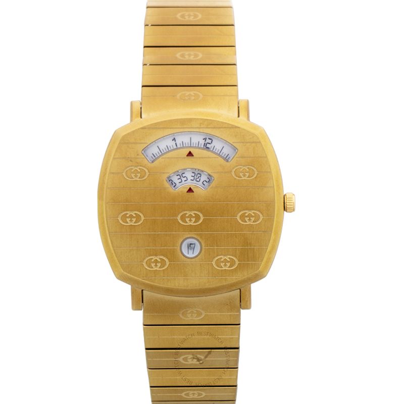 Gucci Grip Quartz Gold-Tone Dial Unisex Watch