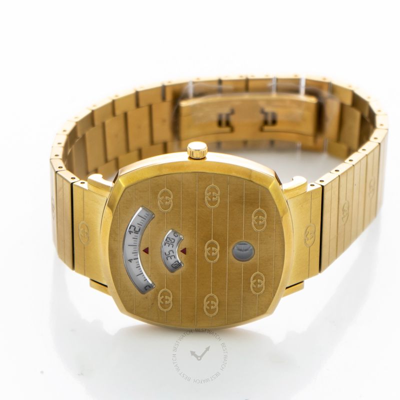 Gucci Grip Quartz Gold-Tone Dial Unisex Watch