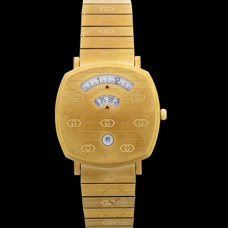 Gucci Grip Quartz Gold-Tone Dial Unisex Watch