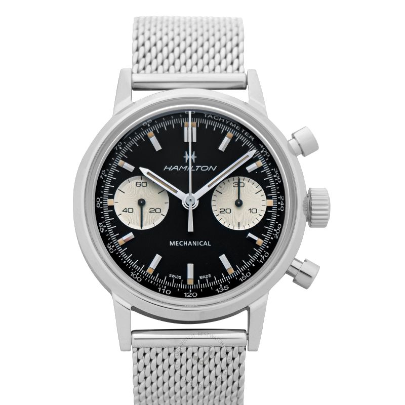 Hamilton American Classic Intra-Matic Chronograph Manual-winding Black Dial Men's Watch