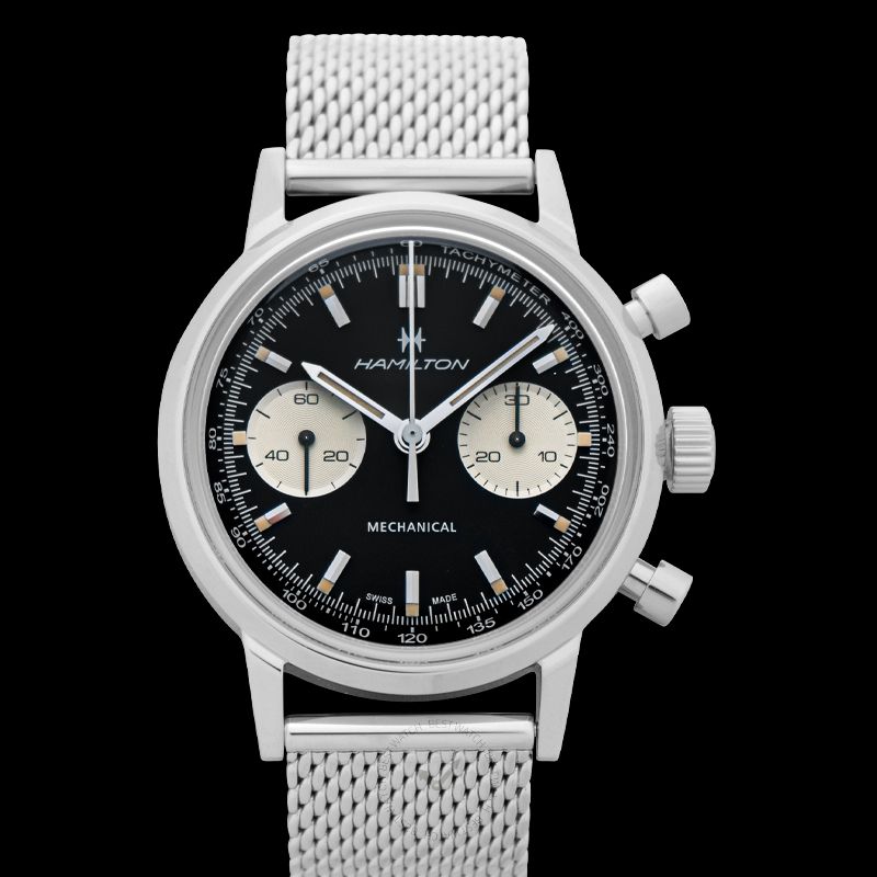 Hamilton American Classic Intra-Matic Chronograph Manual-winding Black Dial Men's Watch