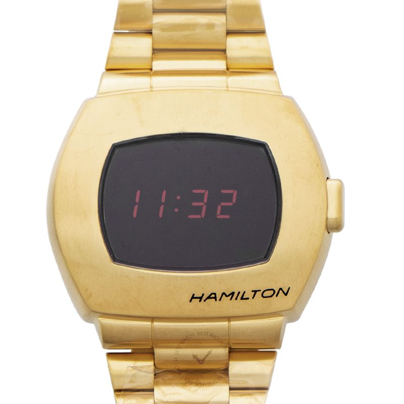 Hamilton American Classic PSR Digital Quartz Limited Edition Black Dial Stainless Steel Men's Watch