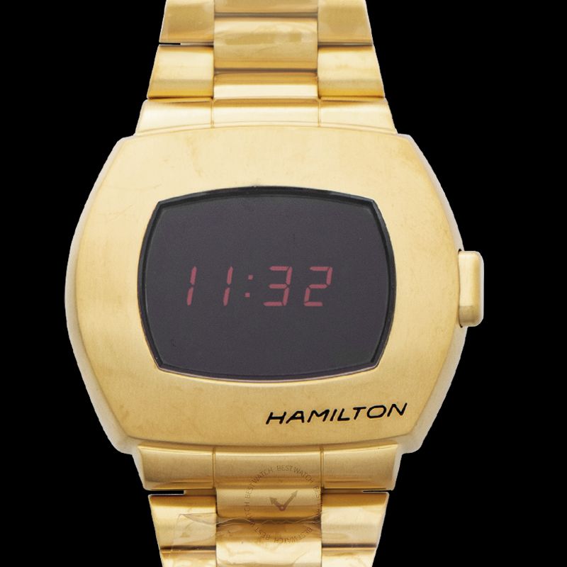 Hamilton American Classic PSR Digital Quartz Limited Edition Black Dial Stainless Steel Men's Watch