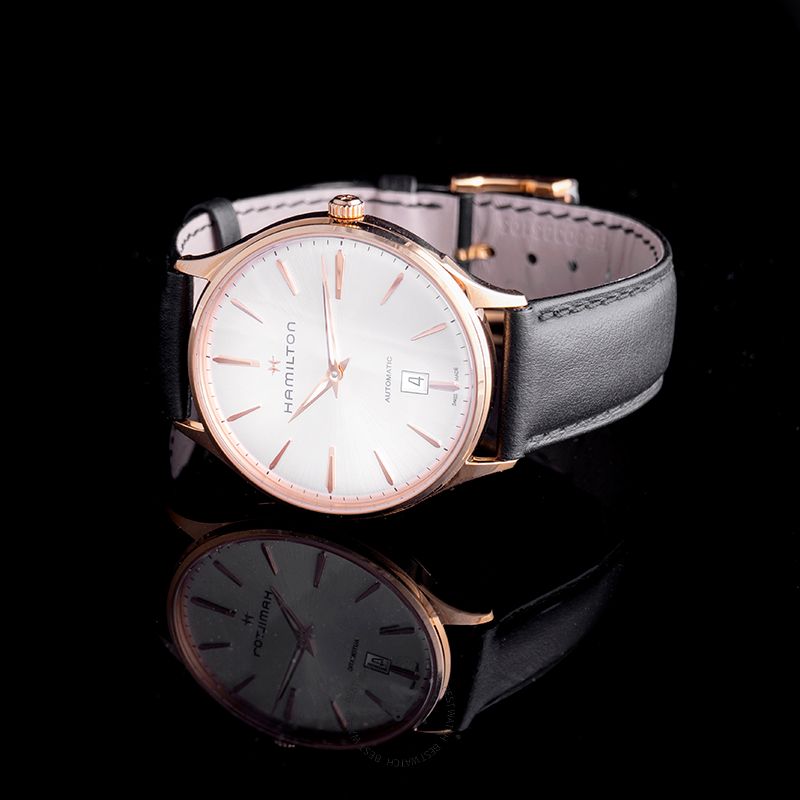 Hamilton Jazzmaster Automatic Silver Dial Rose Gold Men's Watch