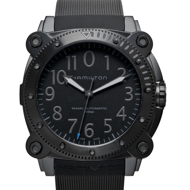 HamiltonKhaki Navy BeLOWZERO Limited Edition Automatic Black Dial Titanium Men's Watch