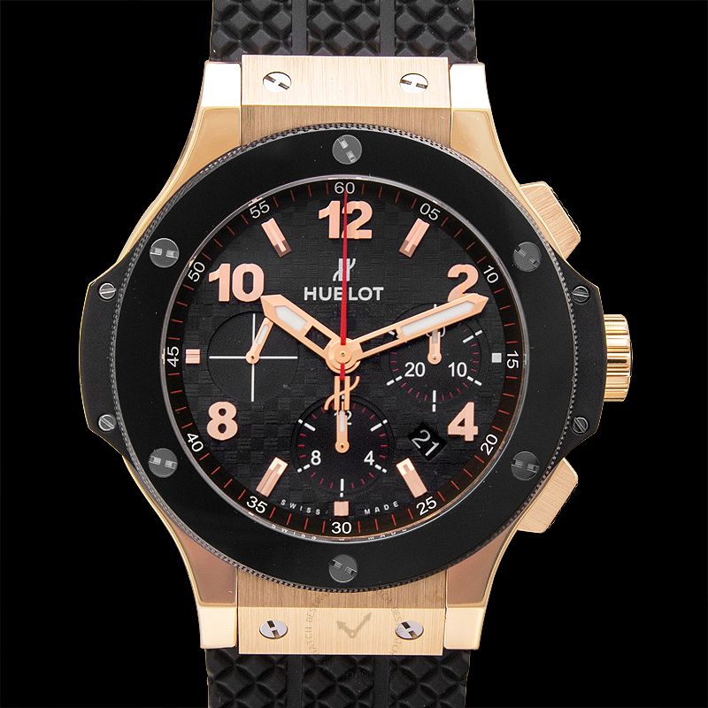 Big Bang Gold Ceramic Automatic Black Dial 18kt Rose Gold Men's Watch