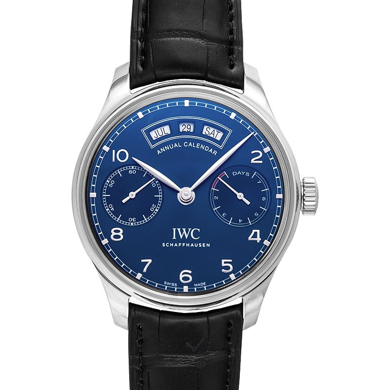 Portugieser Annual Calendar Automatic Blue Dial Men's Watch