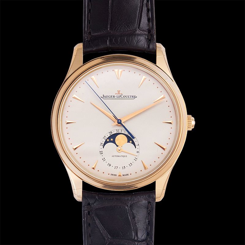 Jaeger LeCoultre Master Ultra Thin Moonphase Automatic Beige Dial Men's Watch