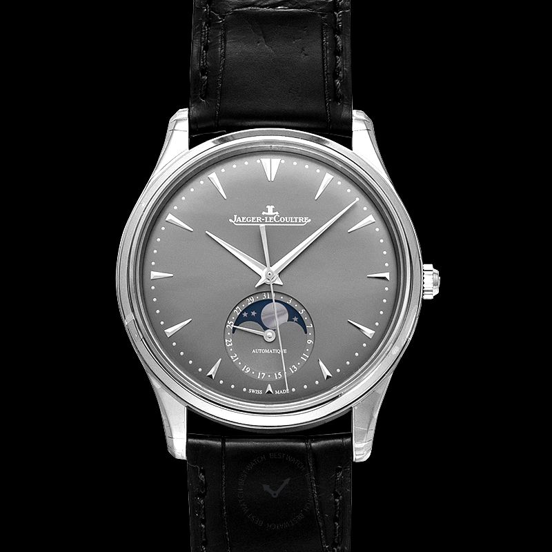 Jaeger LeCoultre Master Ultra Slim Moon Automatic Grey Dial Men's Watch