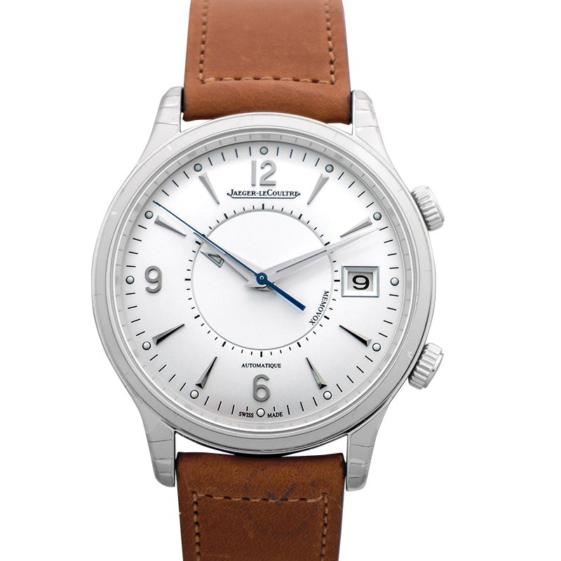 Jaeger LeCoultre JAEGER-LECOULTRE Master Control Memovox Automatic Stainless Steel and Leather Watch 40mm