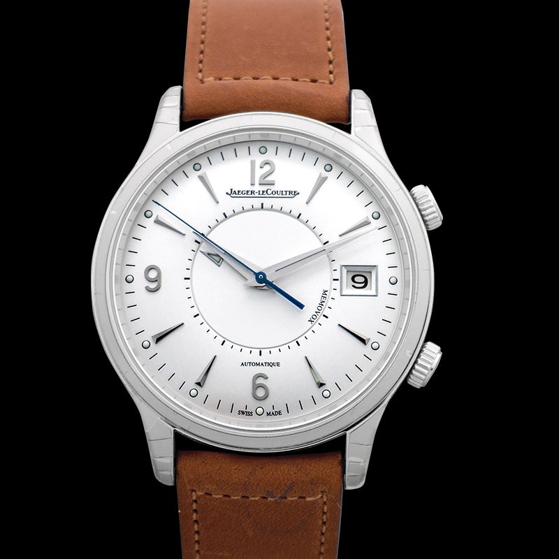 Jaeger LeCoultre JAEGER-LECOULTRE Master Control Memovox Automatic Stainless Steel and Leather Watch 40mm