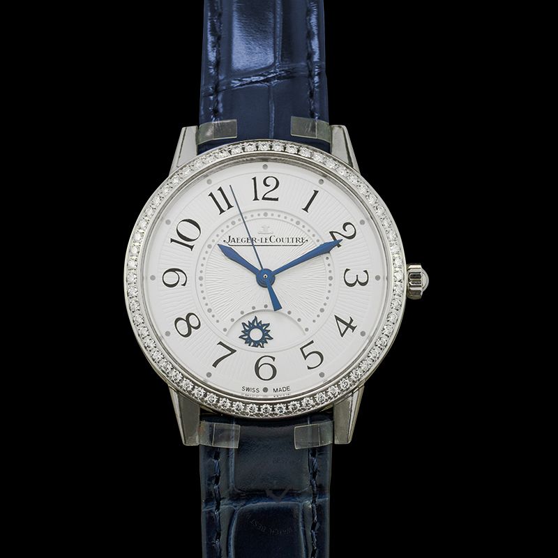 Jaeger LeCoultre Rendez-Vous Night & Day Medium Automatic Silver Dial Diamonds Ladies Watch