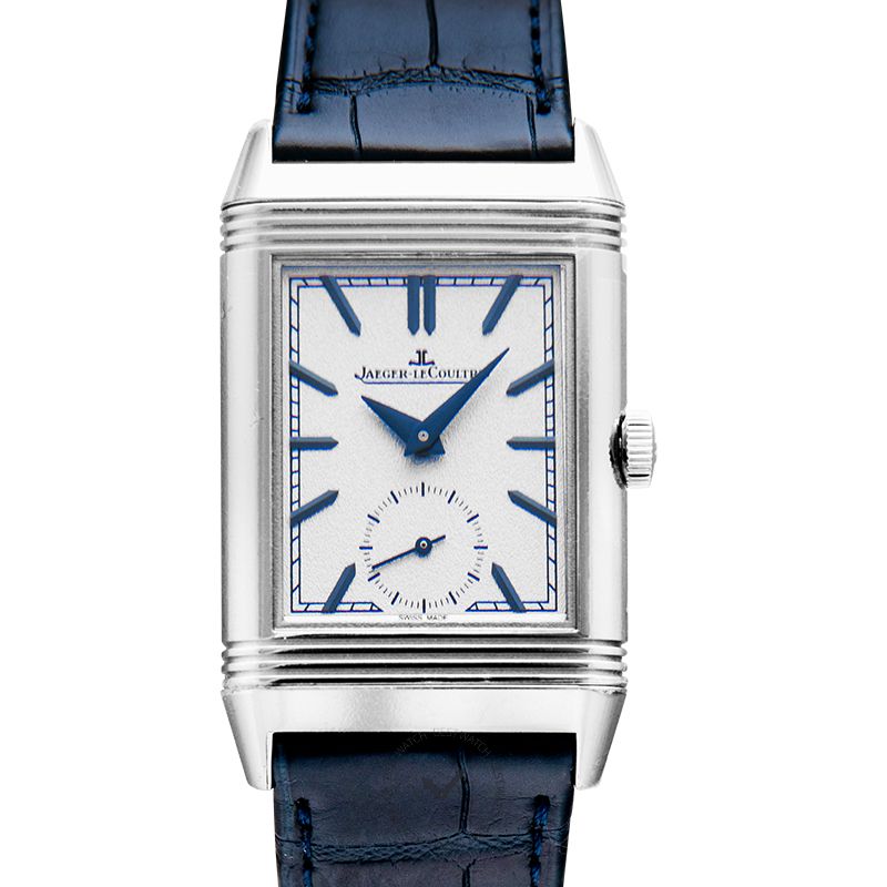 Jaeger LeCoultre Reverso Tribute Duoface Manual-winding Blue Dial Men's Watch