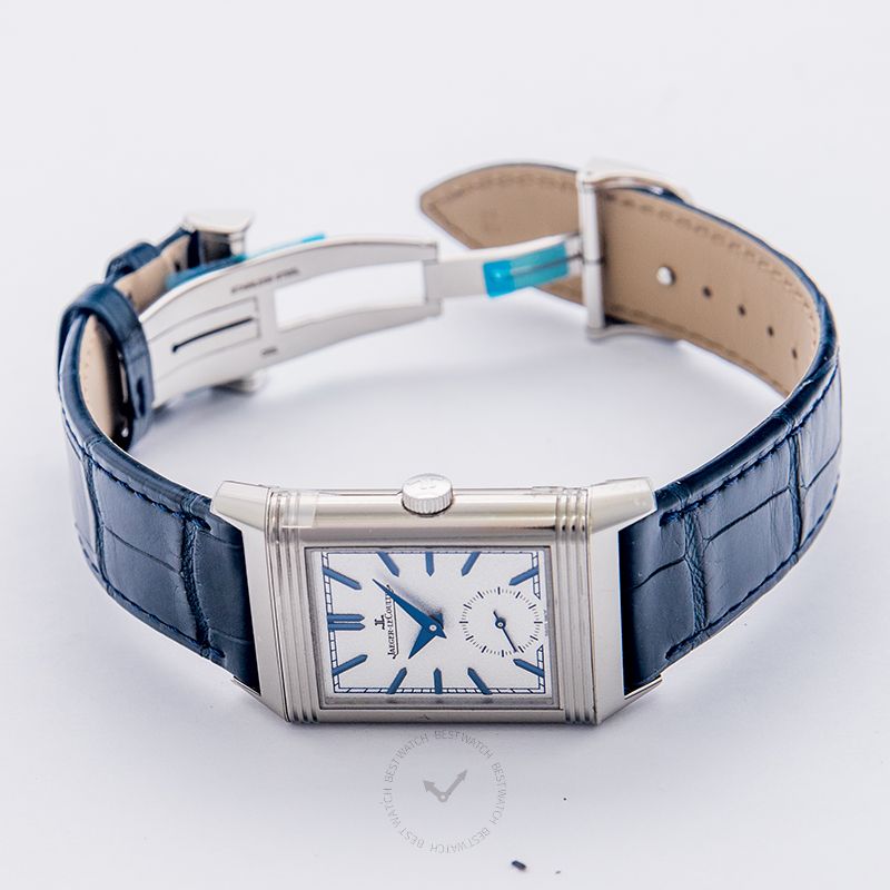 Jaeger LeCoultre Reverso Tribute Duoface Manual-winding Blue Dial Men's Watch