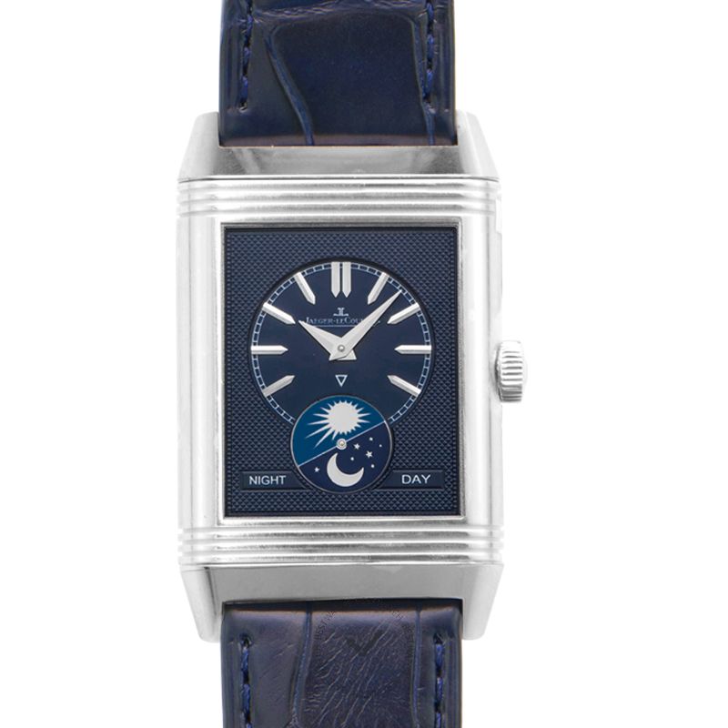 Jaeger LeCoultre All photos are of the actual item New JAEGER LECOULTRE Reverso Tribute Moon Manual-winding Silver Dial Men's Watch