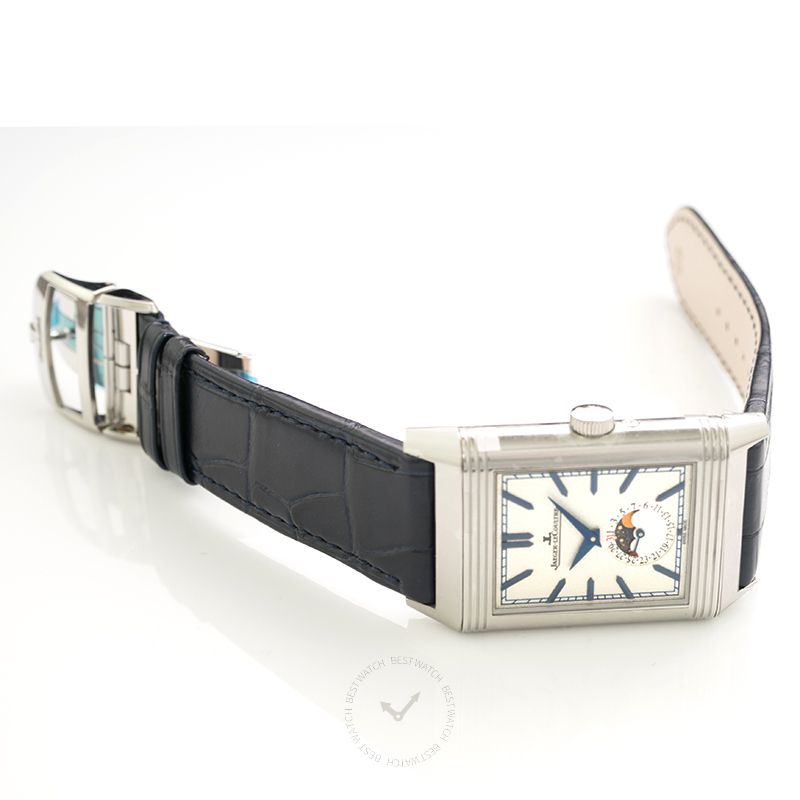 Jaeger LeCoultre All photos are of the actual item New JAEGER LECOULTRE Reverso Tribute Moon Manual-winding Silver Dial Men's Watch