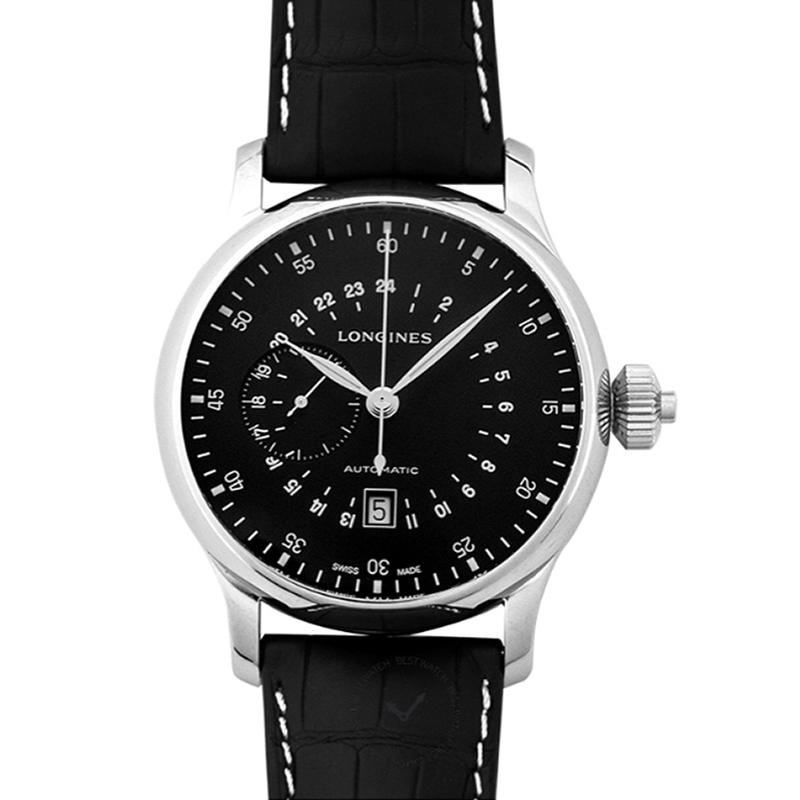 Longines Heritage Avigation Black Dial Automatic Men's Watch 47.5MM