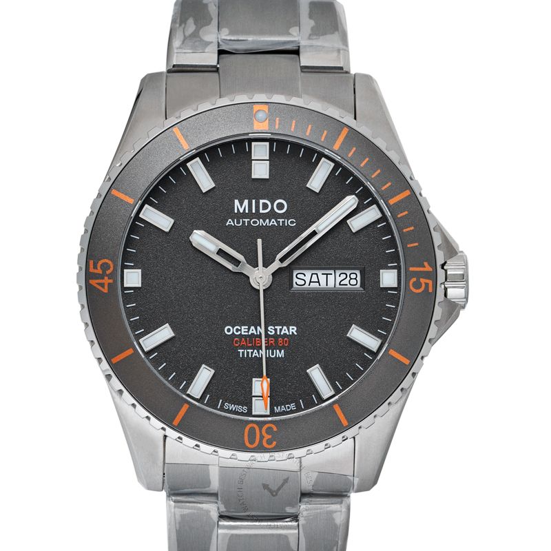 Mido Ocean Star Automatic Grey Dial Titanium Men's Watch