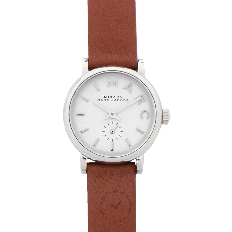 Marc By Marc Jacobs Baker Mini White Dial Brown Leather Ladies Watch