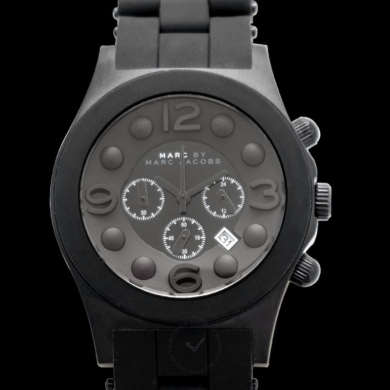 Marc By Marc Jacobs Pelly Chronograph Black Dial Steel Ladies Watch 40MM