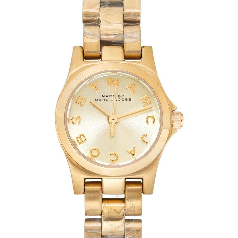 Marc By Marc JacobsHenry Dinky Champagne Dial Gold-tone Ladies Watch 20mm