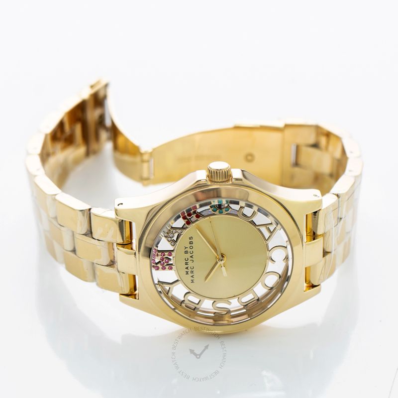 Marc By Marc Jacobs Henry Quartz Gold-tone Dial Ladies Watch