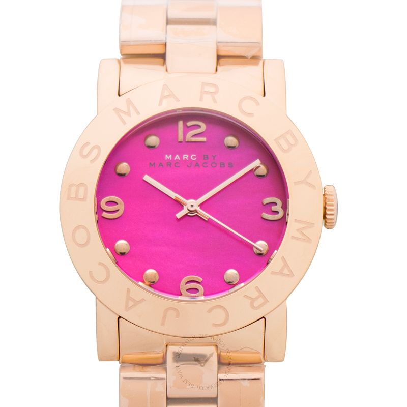 Marc By Marc Jacobs Amy Rose Gold Tone Watch 36mm