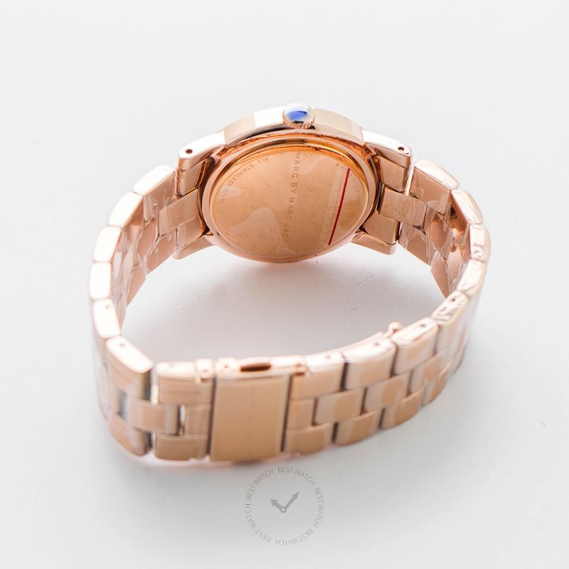 Marc By Marc Jacobs Amy Rose Gold Tone Watch 36mm