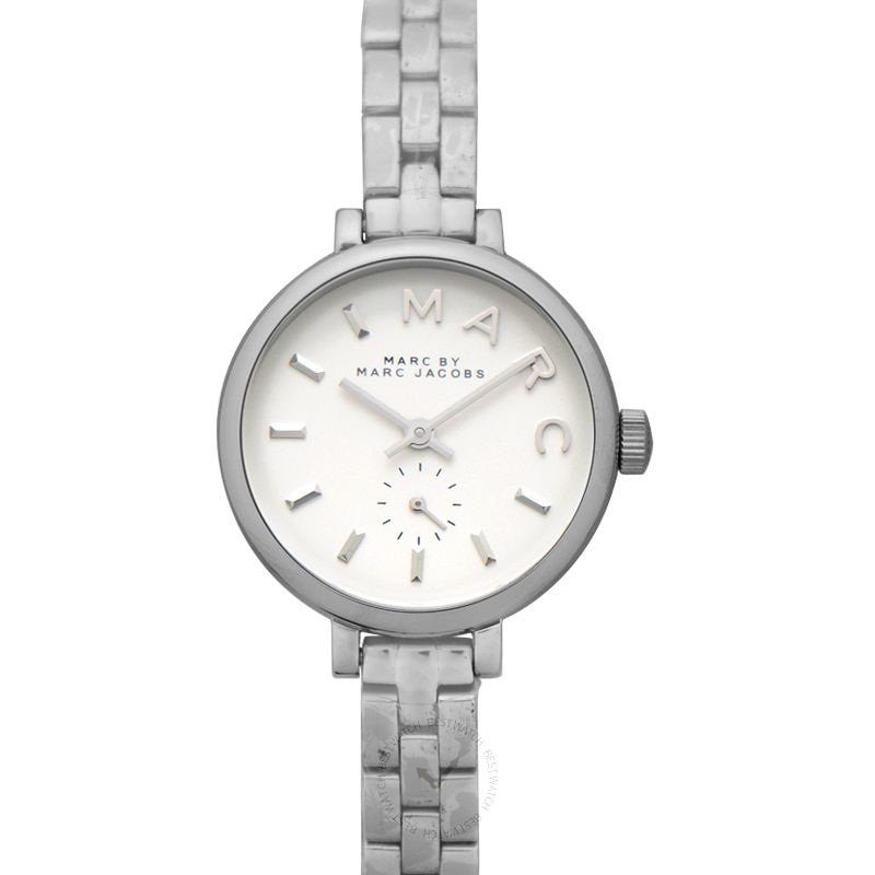 Marc By Marc Jacobs Sally Quartz White Dial Stainless Steel Ladies Watch