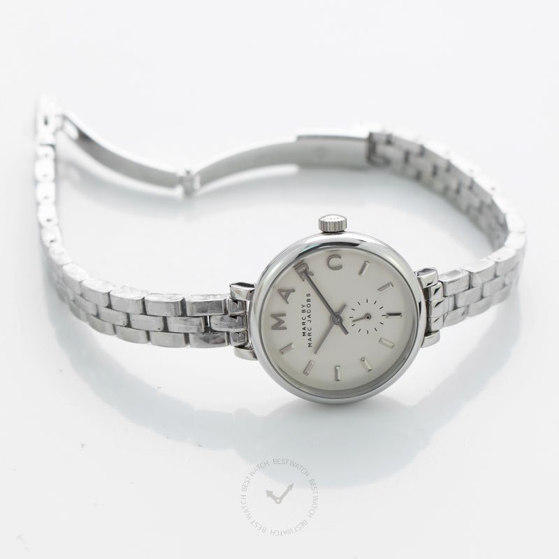 Marc By Marc Jacobs Sally Quartz White Dial Stainless Steel Ladies Watch