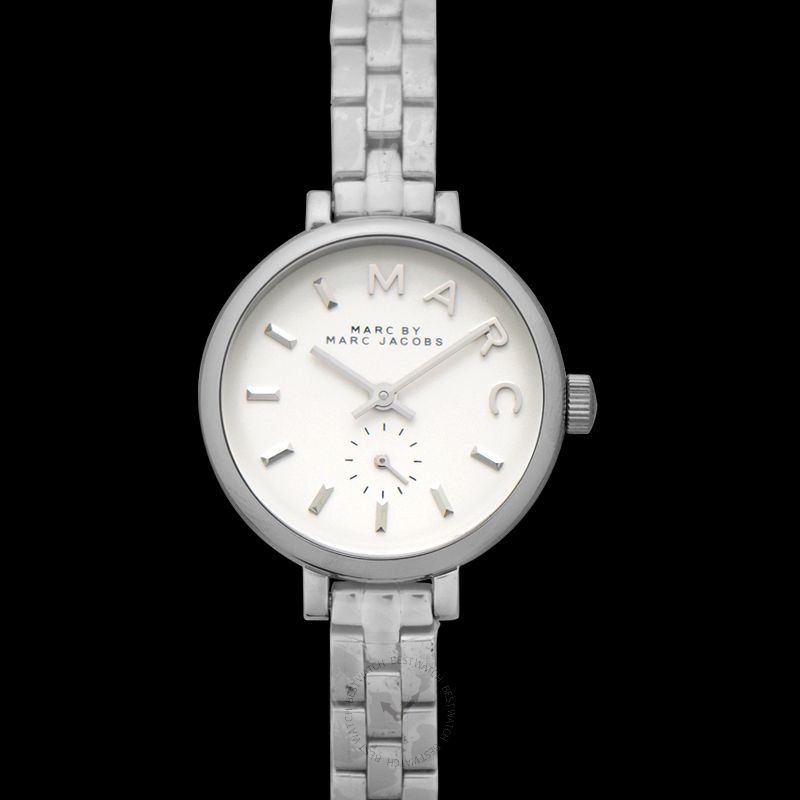 Marc By Marc Jacobs Sally Quartz White Dial Stainless Steel Ladies Watch