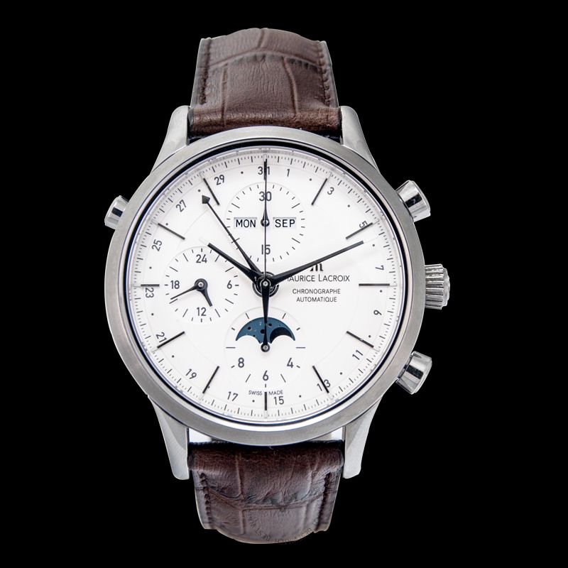 Maurice Lacroix Les Classiques Chronographe Phases de Lune White/Steel 41mm