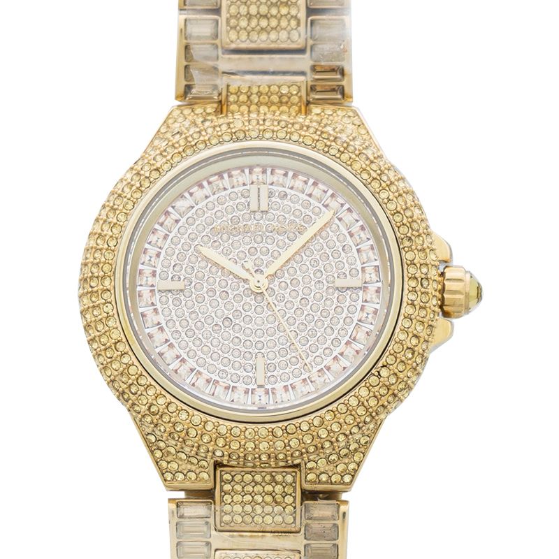 Michael Kors Camille Quartz Crystal Paved Dial Ladies Watch