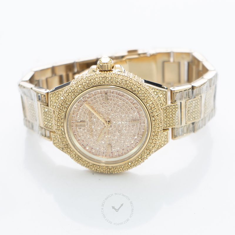 Michael Kors Camille Quartz Crystal Paved Dial Ladies Watch