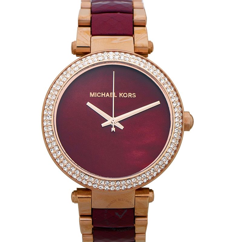 Michael Kors Parker Quartz Rose Gold-Tone Dial Ladies Watch