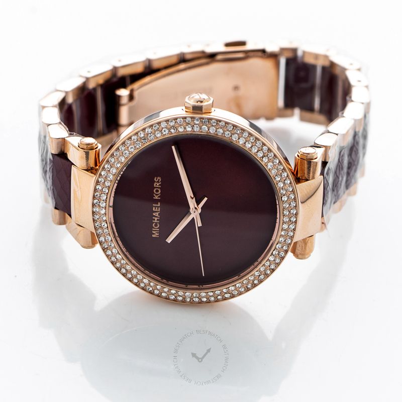 Michael Kors Parker Quartz Rose Gold-Tone Dial Ladies Watch