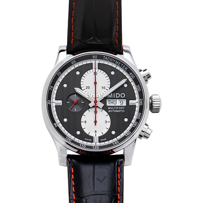 Mido Multifort Chronograph Automatic Black Dial Men's Watch