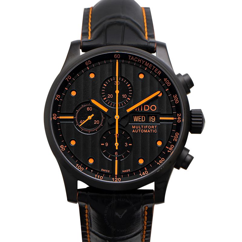 Mido Multifort Automatic Chronograph Black Dial Men's Watch