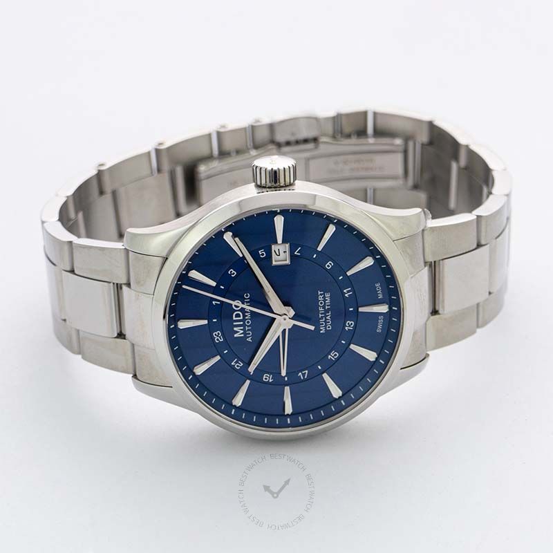 Mido Multifort Automatic Blue Dial Stainless Steel Men's Watch