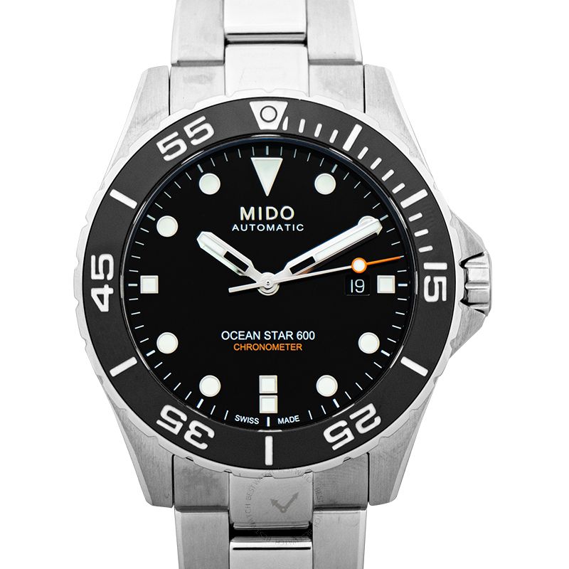 Mido OCEAN STAR Automatic Black Dial Stainless Steel Men's Watch