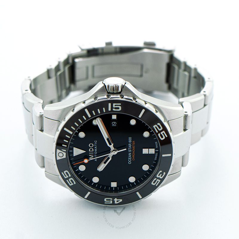 Mido OCEAN STAR Automatic Black Dial Stainless Steel Men's Watch