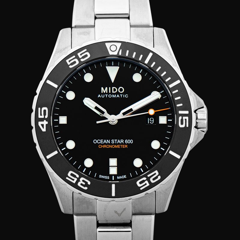 Mido OCEAN STAR Automatic Black Dial Stainless Steel Men's Watch