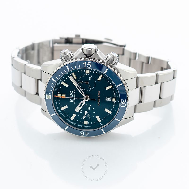 Mido Ocean Star CHRONOGRAPH Blue Dial Men's Watch 44mm