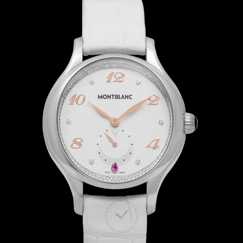 Montblanc Princess Grace De Monaco Quartz White Dial with Diamonds Ladies Watch