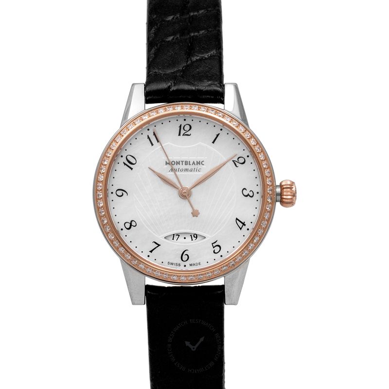 Montblanc Bohème Automatic Date 28 mm Automatic Mother Of Pearl Dial with Diamonds Ladies Watch