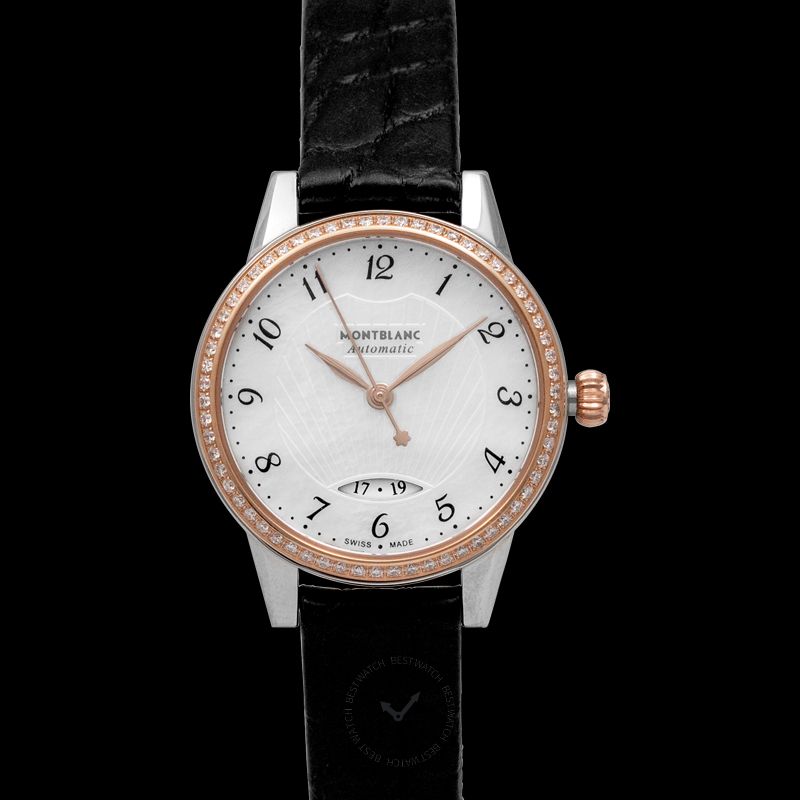 Montblanc Bohème Automatic Date 28 mm Automatic Mother Of Pearl Dial with Diamonds Ladies Watch