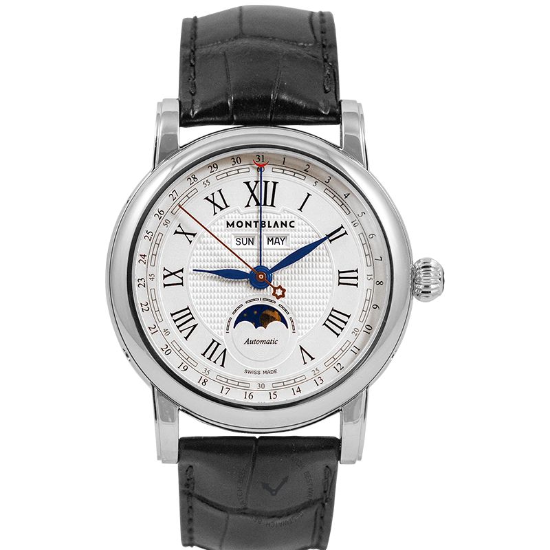 Montblanc Star Moon Phase Automatic Silver Dial Men's Watch