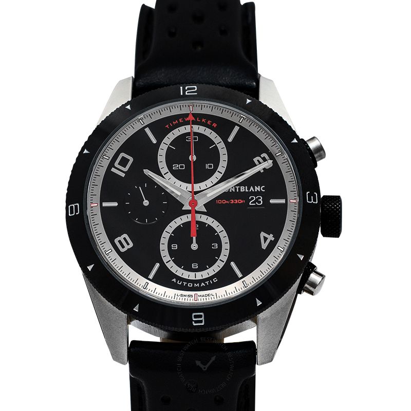 Montblanc TimeWalker Chronograph Automatic Black Dial Men's Watch