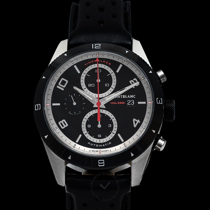 Montblanc TimeWalker Chronograph Automatic Black Dial Men's Watch